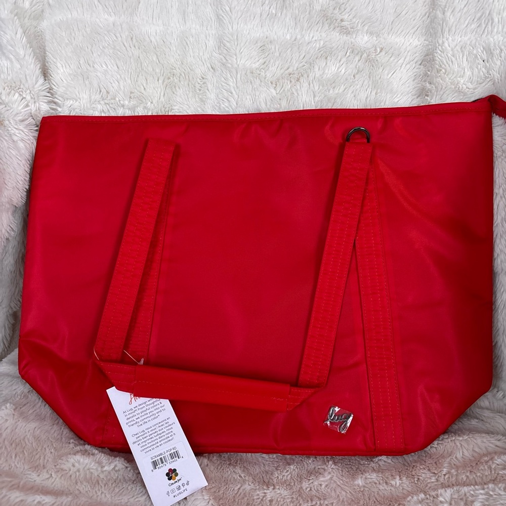 NWT Lug Scramble insulated tote bag - Poppy Red